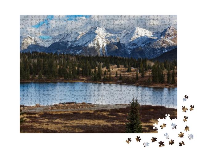 Puzzle de 1000 pièces « Paysage de montagne dans les Rocheuses du Colorado, États-Unis »