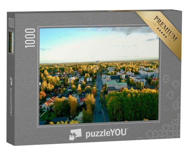 Puzzle de 1000 pièces « Photo d'automne pleine d'ambiance, Korso Vantaa, Finlande »