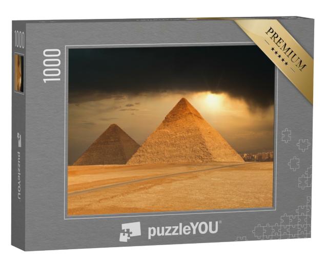 Puzzle de 1000 pièces « Les célèbres pyramides de Gizeh, Égypte »