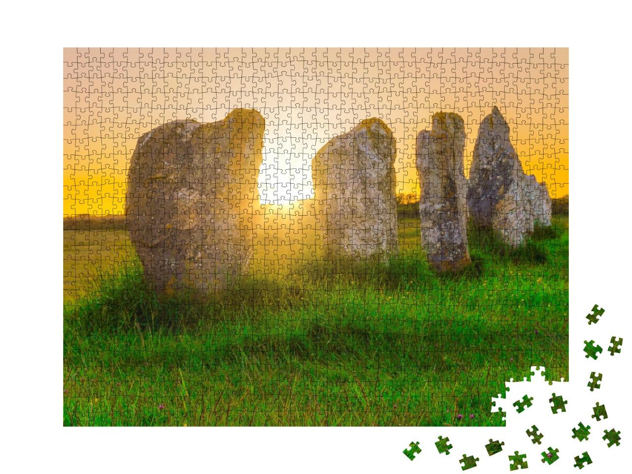 Puzzle de 1000 pièces « Menhirs Camaret-sur-Mer Lagatjar, Bretagne, France »