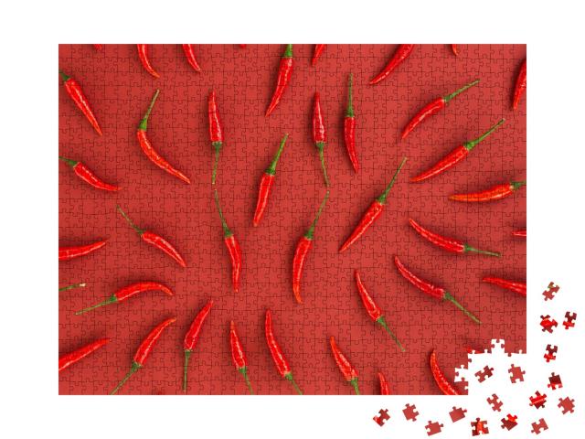 Puzzle de 1000 pièces « Épices épicées - piments rouges »