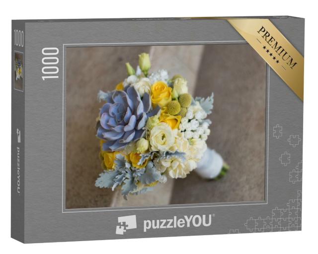 Puzzle de 1000 pièces « Bouquet de mariage moderne »