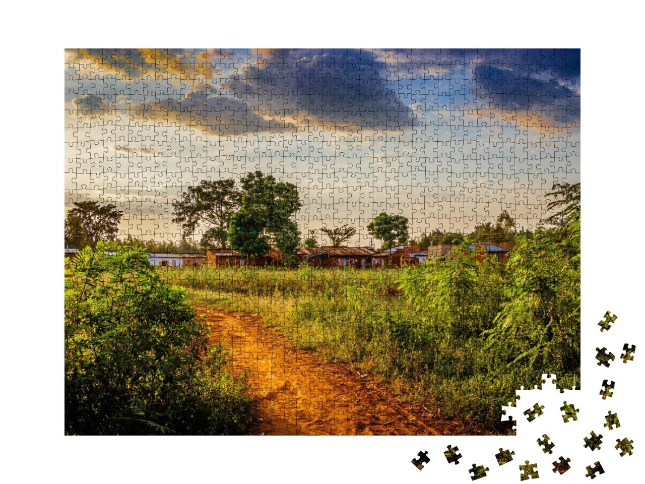 Puzzle de 1000 pièces « Impression du parc national du Mont Elgon en Ouganda »