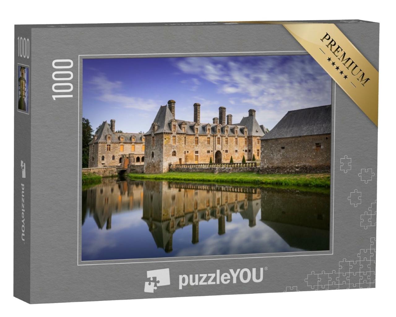 Puzzle de 1000 pièces « Chateau le Rocher-portail en Bretagne, France »