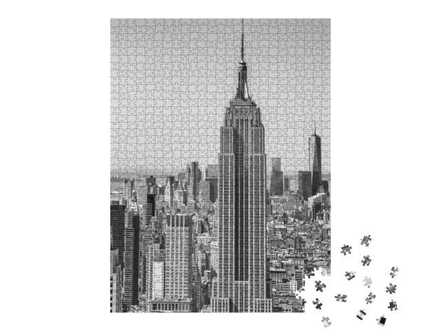 Puzzle de 1000 pièces « La ligne d'horizon de New York vue du ciel »