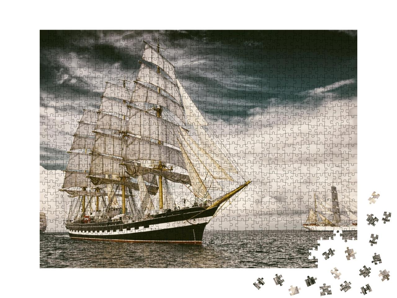 Puzzle de 1000 pièces « Voilier en voyage sur la mer »