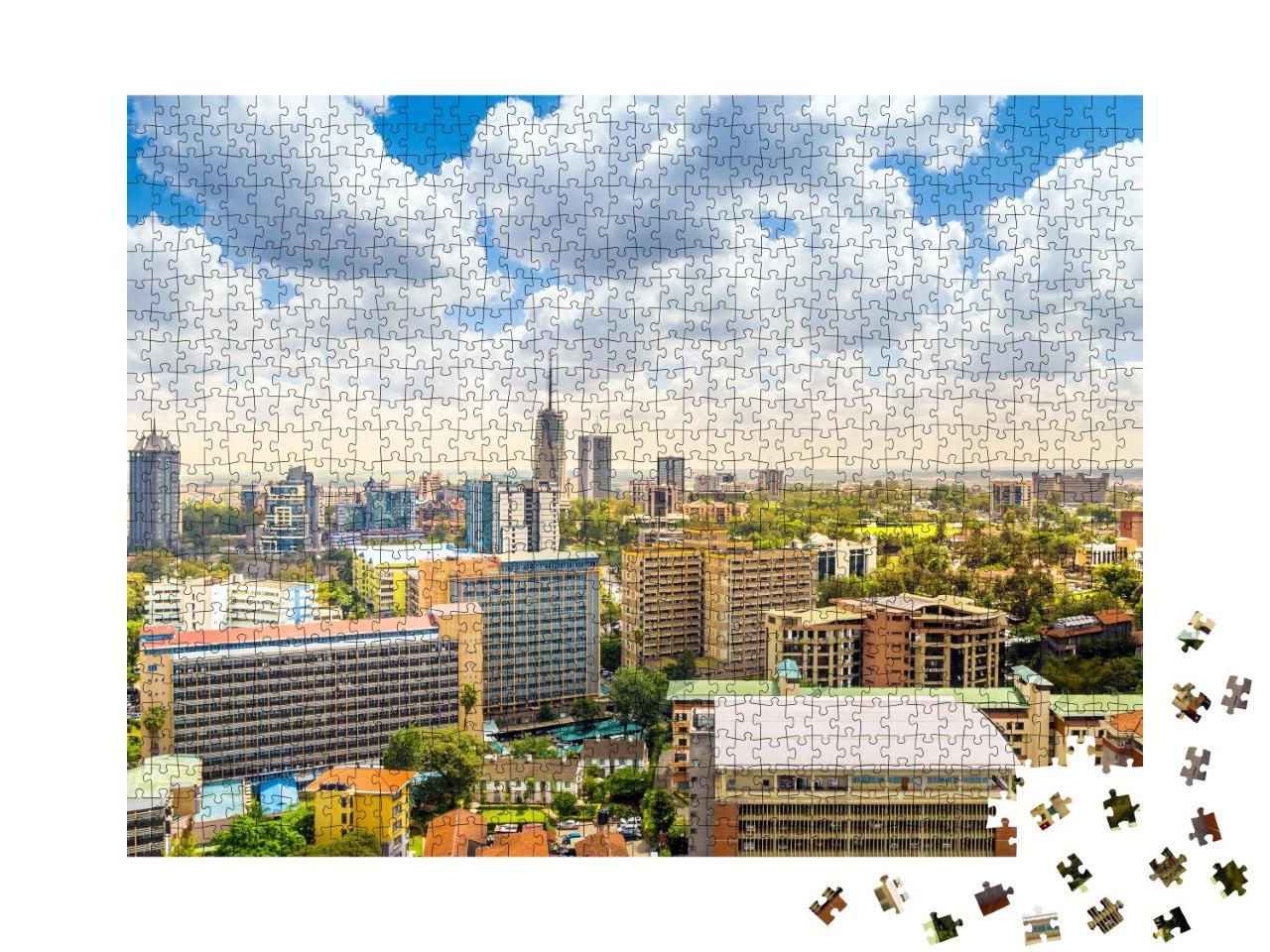 Puzzle de 1000 pièces « Centre-ville de Nairobi, Kenya »