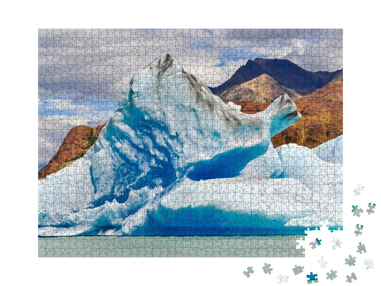 Puzzle de 1000 pièces « Iceberg d'un glacier en montagne »
