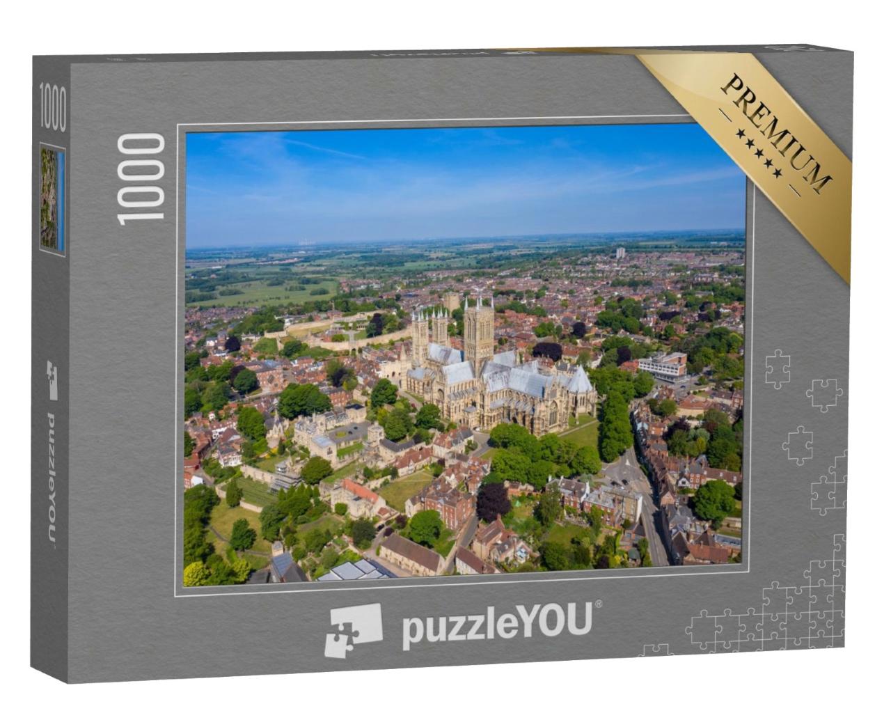 Puzzle de 1000 pièces « Lincoln en Angleterre vue du ciel »