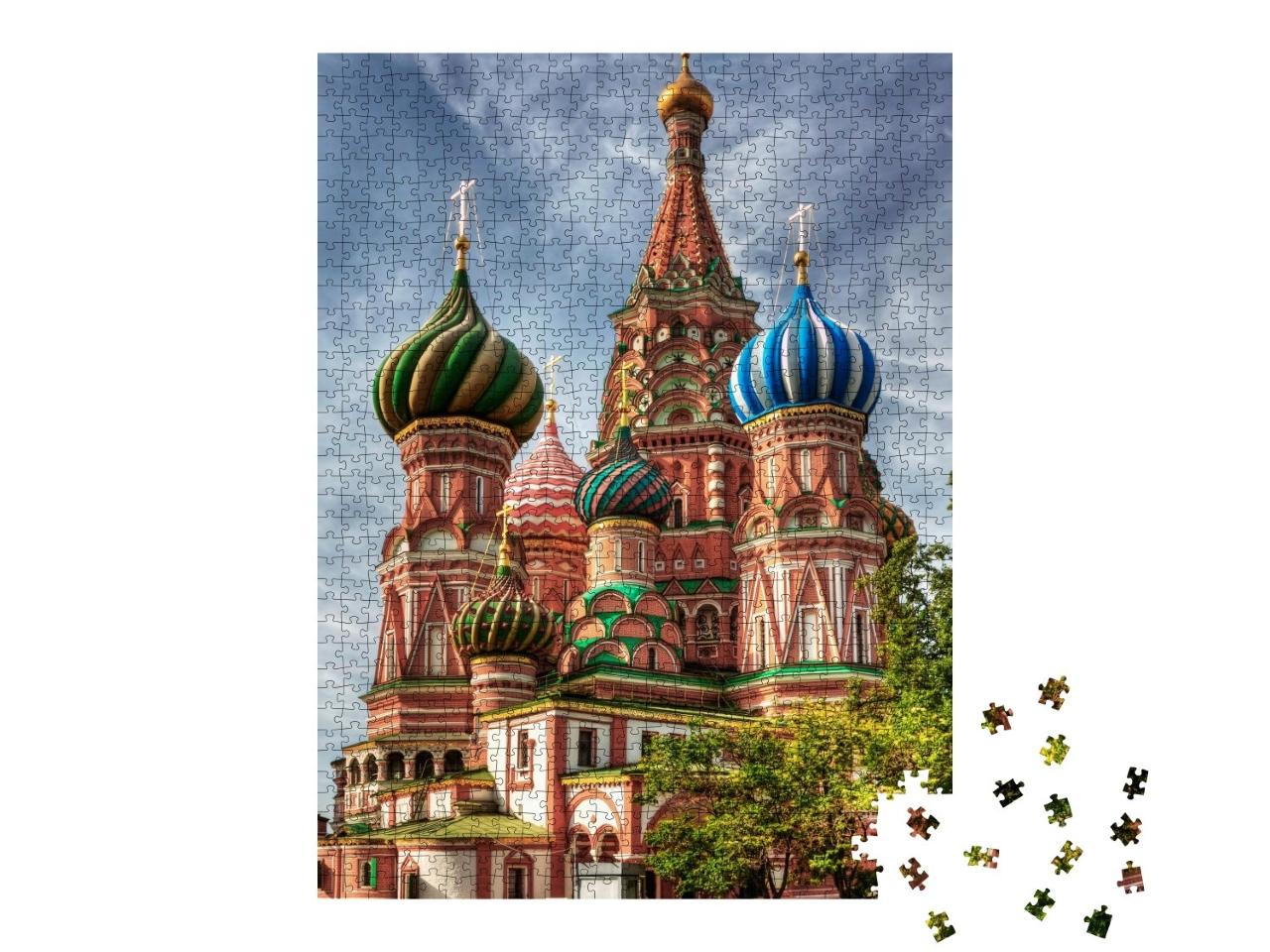Puzzle de 1000 pièces « Cathédrale Saint-Basile de Moscou »