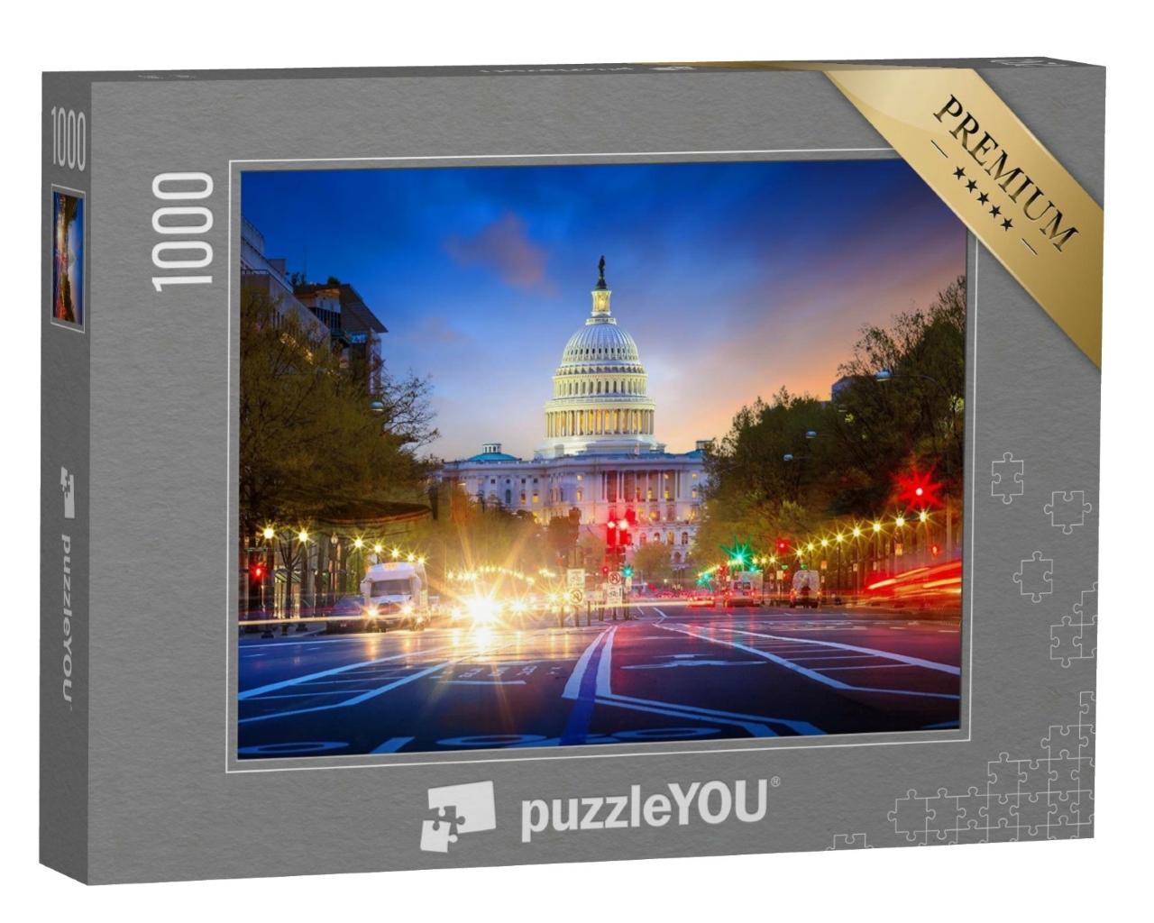 Puzzle de 1000 pièces « Le bâtiment du Capitole des États-Unis, Washington DC »