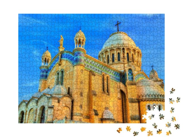 Puzzle de 1000 pièces « Basilique Notre-Dame d'Afrique à Alger, Algérie »