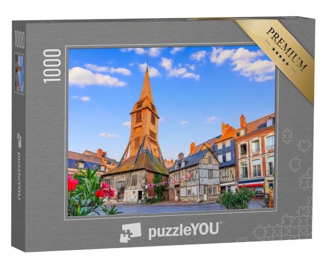 Puzzle de 1000 pièces « Honfleur, France. Clocher de l'église Sainte-Catherine. »
