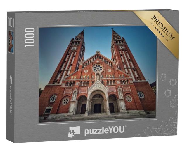 Puzzle de 1000 pièces « L'une des beautés de la Hongrie est la cathédrale de Szeged »