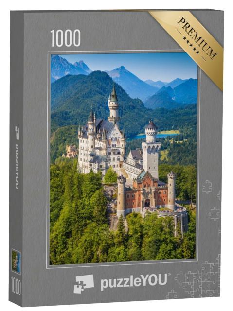 Puzzle de 1000 pièces « Le château de Neuschwanstein, construit au 19e siècle par le roi Louis II de Bavière »