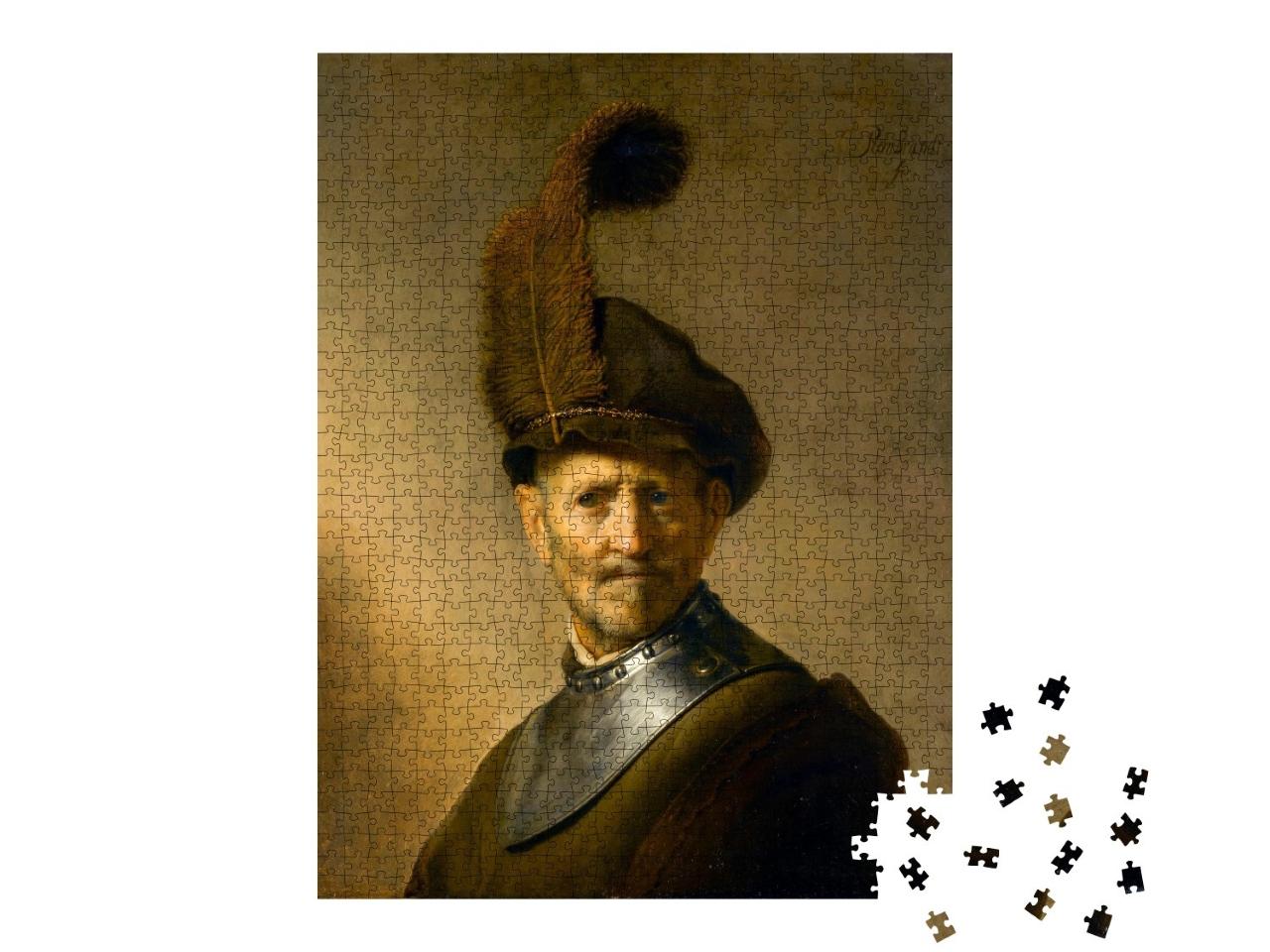 Puzzle de 1000 pièces « Rembrandt - Un vieil homme en costume militaire »