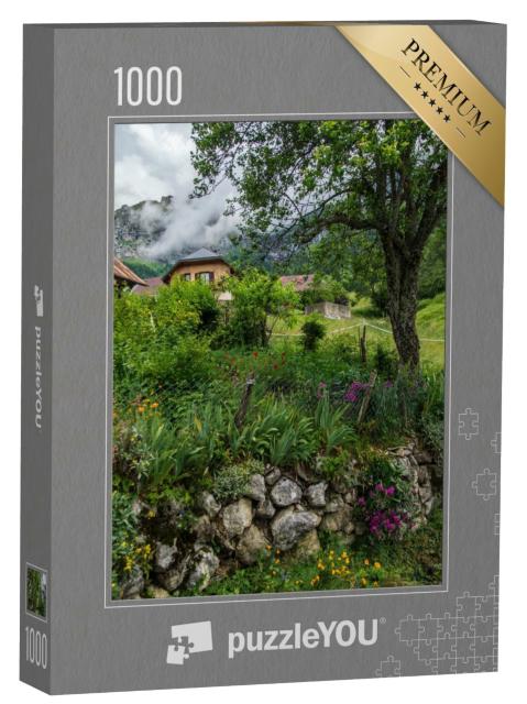 Puzzle de 1000 pièces « Une belle vue sur le Parc Naturel Régional du Massif des Bauges en France »