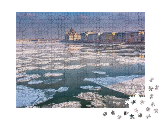 Puzzle de 1000 pièces « L'hiver à Budapest »
