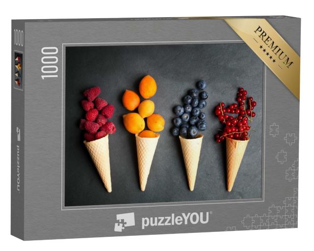 Puzzle de 1000 pièces « Fruits frais dans les gaufres »