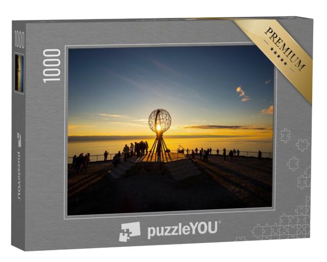 Puzzle de 1000 pièces « Coucher de soleil au Cap Nord, Norvège »