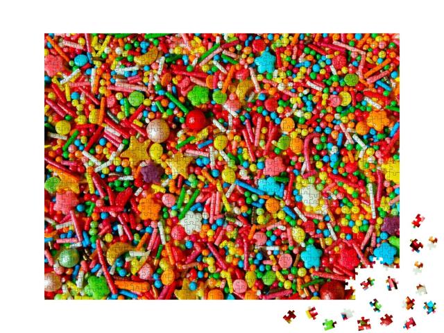 Puzzle de 1000 pièces « Crumble en sucre coloré »