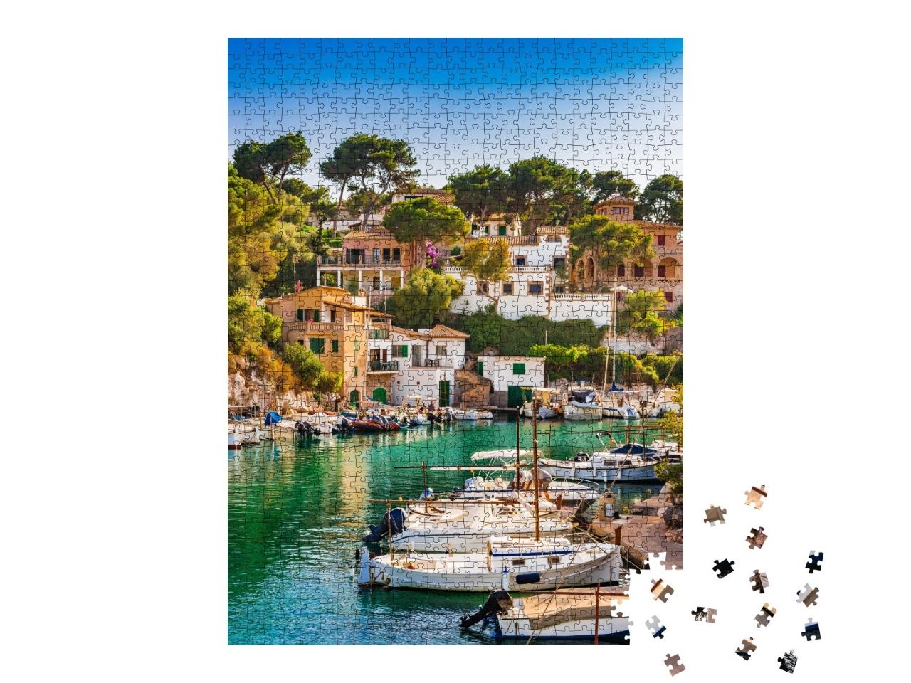 Puzzle de 1000 pièces « Pittoresque baie de Cala Figuera à Majorque »