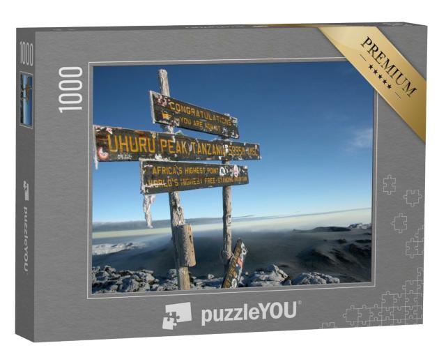 Puzzle de 1000 pièces « Sommet du Kilimandjaro avec neige, Tanzanie, Afrique »