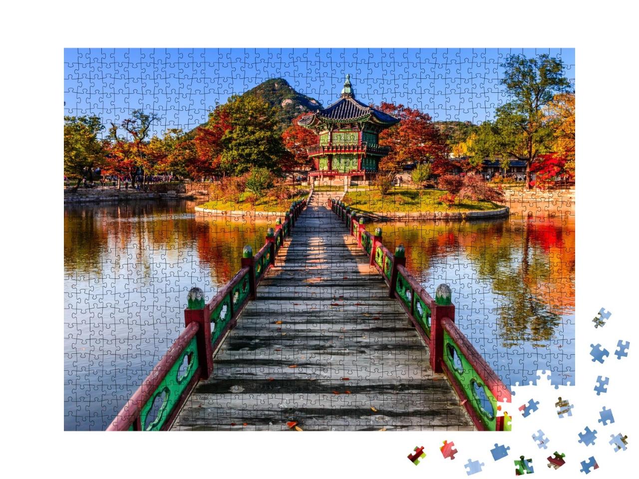 Puzzle de 1000 pièces « Palais de Gyeongbokgung à Séoul, Corée »