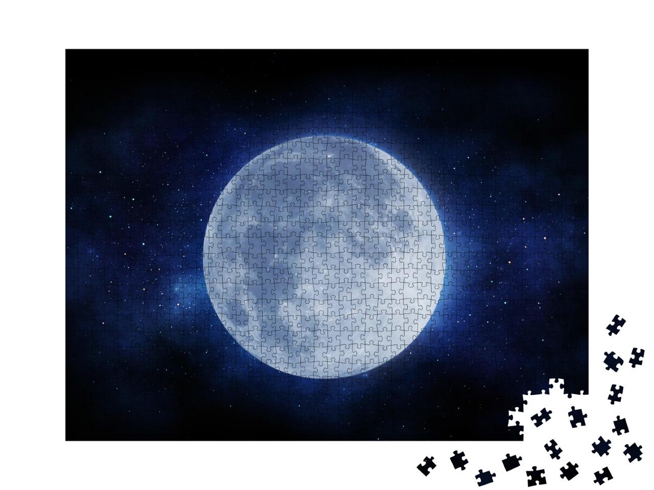 Puzzle de 1000 pièces « La lune et l'espace »