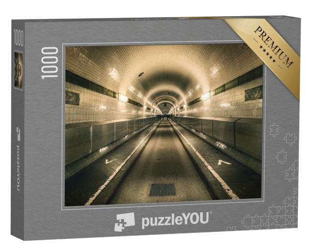 Puzzle de 1000 pièces « Vieux tunnel de l'Elbe, Hambourg, Allemagne »