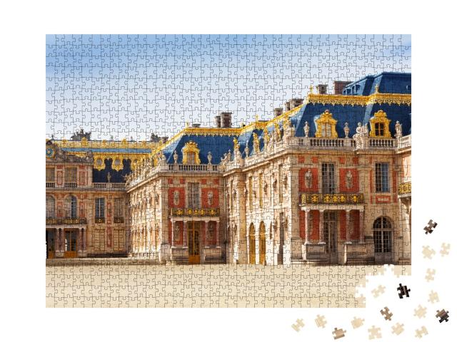 Puzzle de 1000 pièces « Cour de marbre du château de Versailles, France »
