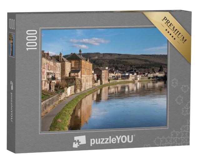 Puzzle de 1000 pièces « Le joli village de Monthermé sur la Meuse dans les Ardennes françaises »