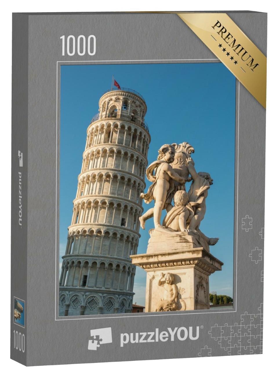 Puzzle de 1000 pièces « Le Campo Santo à Pise ou la tour penchée »