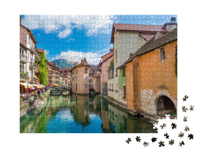 Puzzle de 1000 pièces « Vue sur la vieille ville d'Annecy - Haute-Savoie, France »