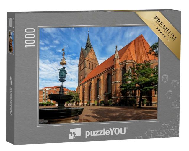 Puzzle de 1000 pièces « Marktkirche à Hanovre, Basse-Saxe, Allemagne »