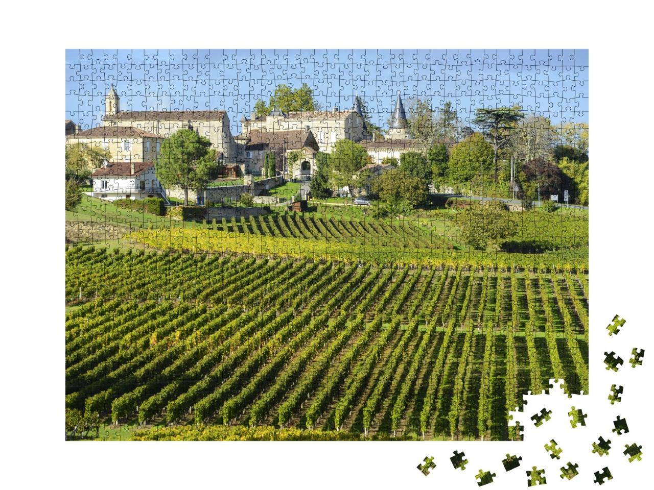 Puzzle de 1000 pièces « Vignobles de Saint Emilion, Bordeaux, France »