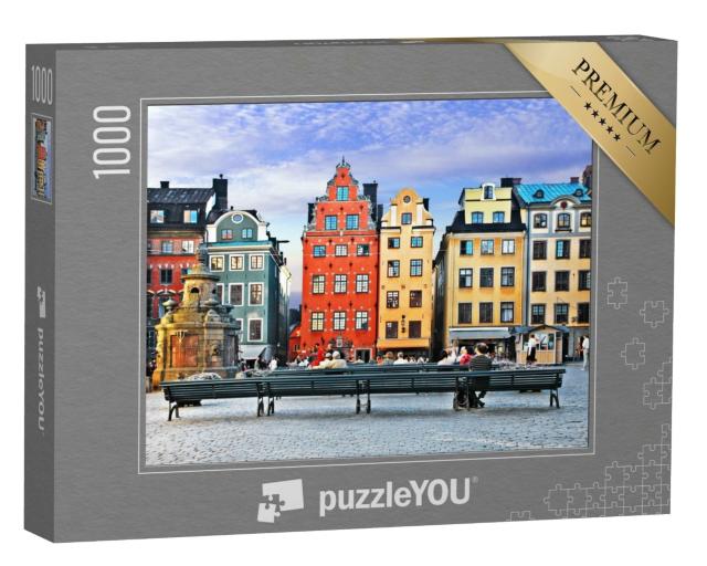 Puzzle de 1000 pièces « Vieille ville de Stockholm, Suède »