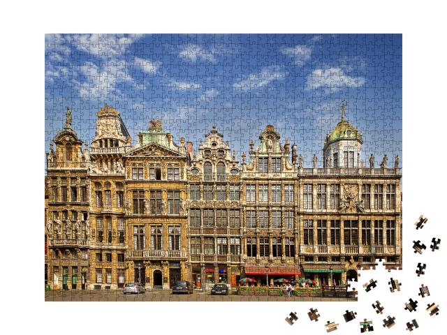Puzzle de 1000 pièces « La place centrale de Bruxelles, Belgique, site du patrimoine mondial de l'UNESCO »